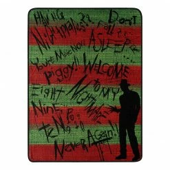 Spirit Halloween Freddy Krueger Fleece Blanket – Nightmare on Elm Street