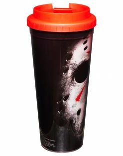 Spirit Halloween Jason Voorhees Travel Mug 24 oz. - Friday the 13th 4 Spirit Halloween Jason Voorhees Travel Mug 24 oz. - Friday the 13th -Halloween ACCESSORIES store 01455674 b