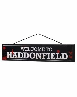 Spirit Halloween Welcome to Haddonfield Sign - Halloween 5 Spirit Halloween Welcome to Haddonfield Sign - Halloween -Halloween ACCESSORIES store 01455856 c