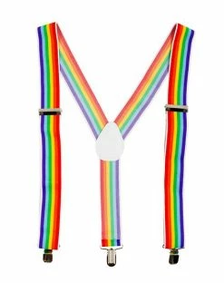 Spirit Halloween Rainbow Suspenders
