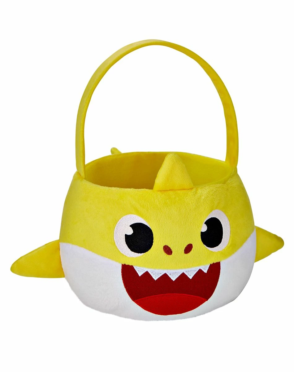 Spirit Halloween Plush Candy Bucket - Baby Shark 1 Spirit Halloween Plush Candy Bucket - Baby Shark