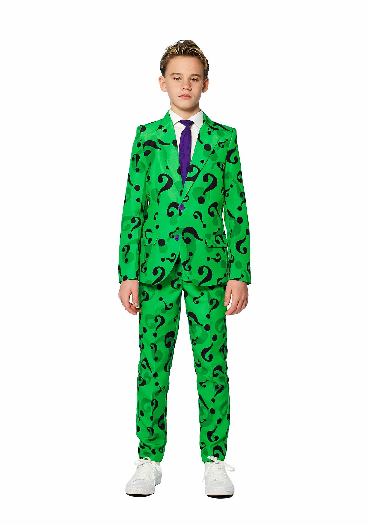 Spirit Halloween Kids Riddler Costume - DC Comics 2 Spirit Halloween Kids Riddler Costume - DC Comics - Image 2