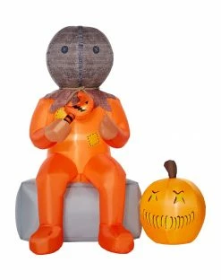 Spirit Halloween 44 Inch LED Light-Up Sam Inflatable Decoration - Trick 'r Treat
