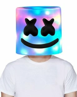 Spirit Halloween Light-Up LED Marshmello Full Mask