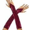 Spirit Halloween Velvet Fingerless Gloves