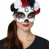 Spirit Halloween Day of the Dead Rose Half Mask