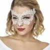 Spirit Halloween White Lace Mask