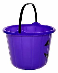 Spirit Halloween Purple Pumpkin Treat Bucket -Halloween ACCESSORIES store 01466341 b