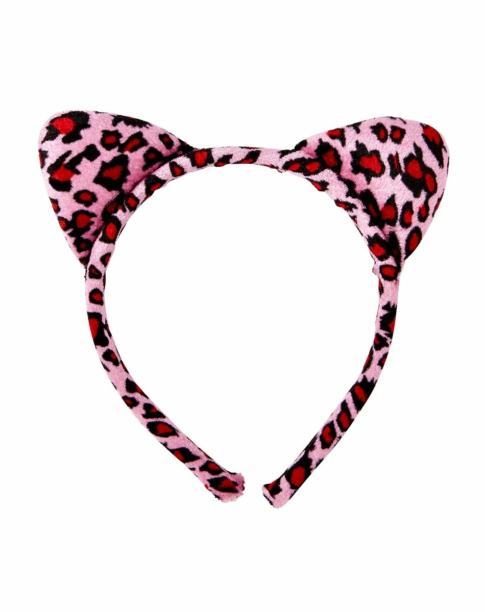 Spirit Halloween Pink Leopard Print Ears 1 Spirit Halloween Pink Leopard Print Ears