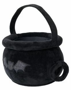 Spirit Halloween Bat Cauldron Plush Treat Bucket -Halloween ACCESSORIES store 01466721 b