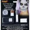 Spirit Halloween Silver Glitter Skull Makeup Kit