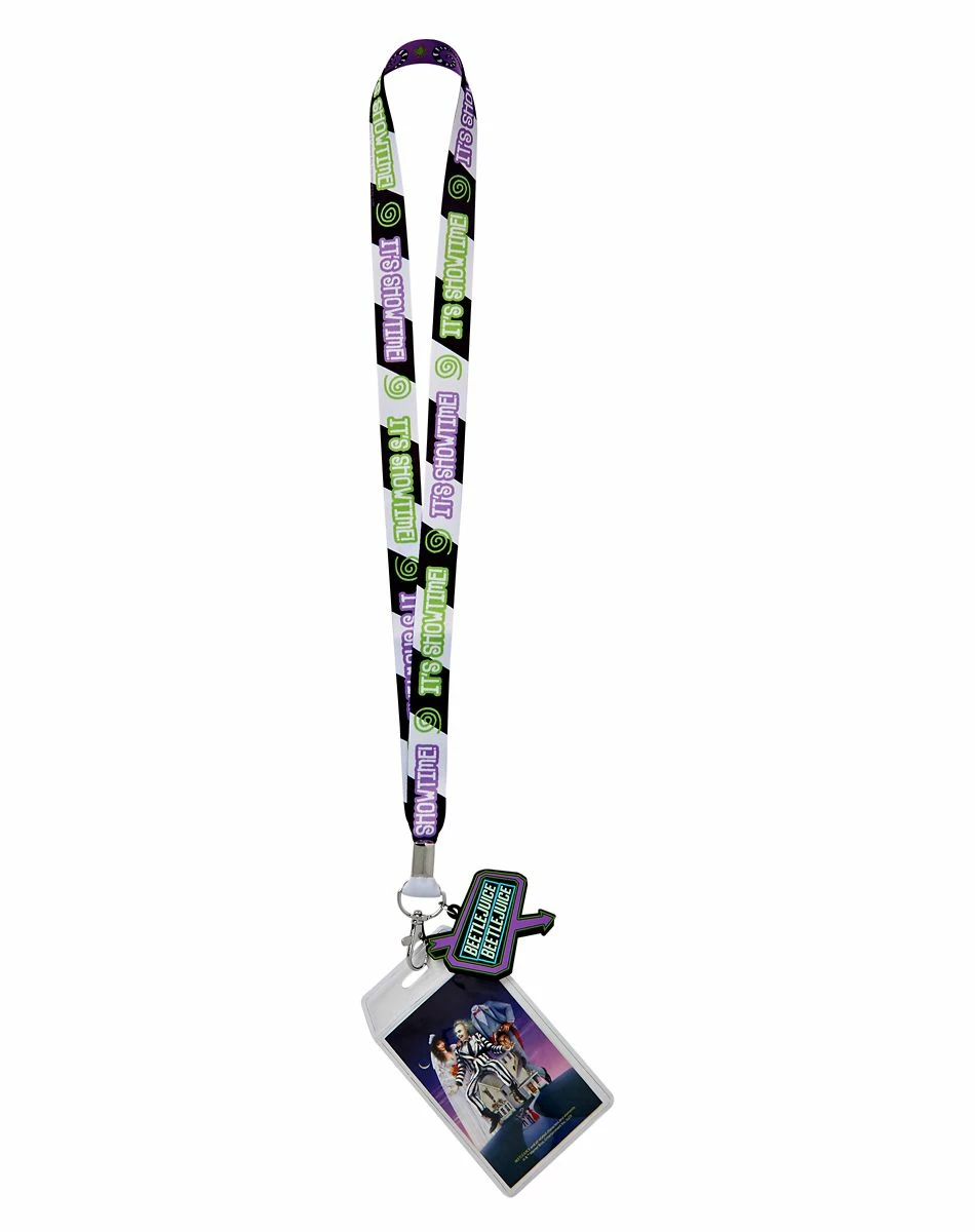 Spirit Halloween Beetlejuice Showtime Lanyard 2 Spirit Halloween Beetlejuice Showtime Lanyard - Image 2