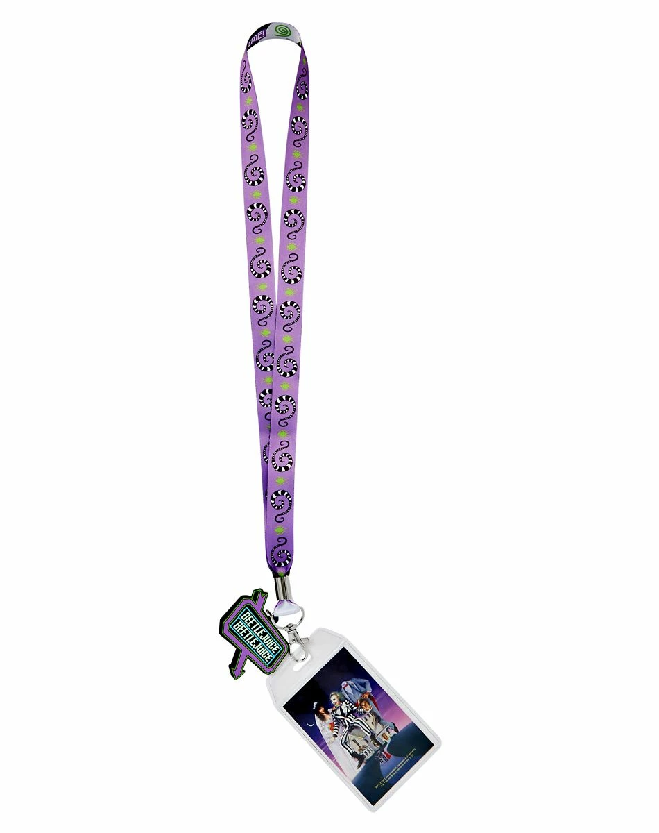 Spirit Halloween Beetlejuice Showtime Lanyard 3 Spirit Halloween Beetlejuice Showtime Lanyard - Image 3