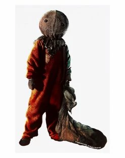 Spirit Halloween Sam Burlap Bag Decal - Trick 'r Treat