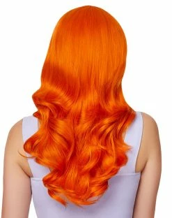 Spirit Halloween Orange Curly Wig -Halloween ACCESSORIES store 01467596 b