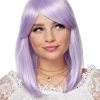 Spirit Halloween Side Bang Purple Pageboy Wig