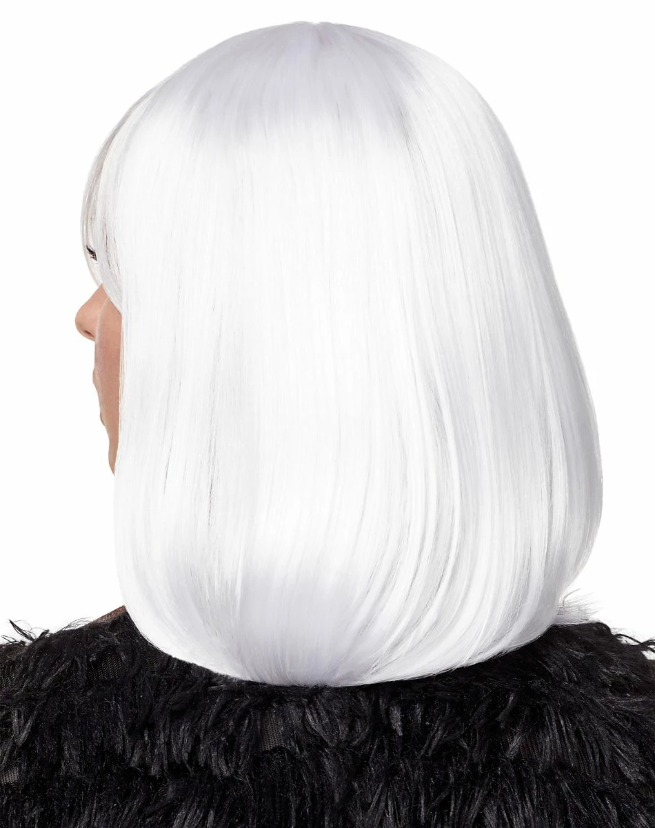Spirit Halloween Side Bang White Pageboy Wig 2 Spirit Halloween Side Bang White Pageboy Wig - Image 2