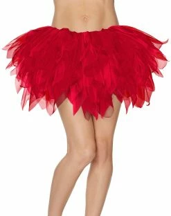 Spirit Halloween Red Shredded Tutu