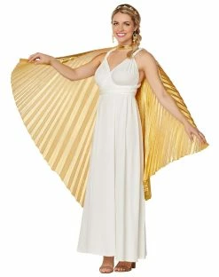 Spirit Halloween Goldtone Roman Wings