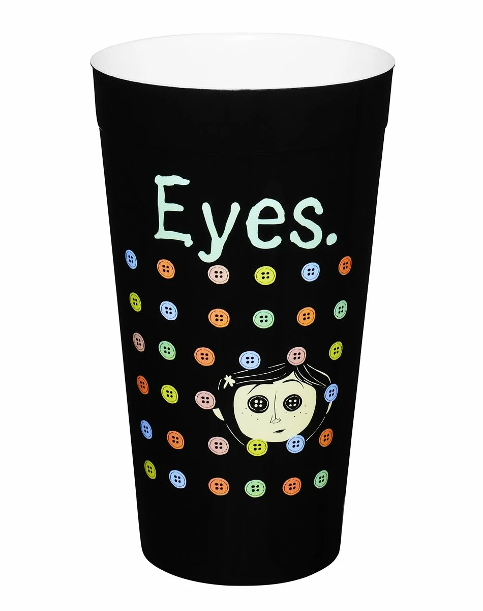 Spirit Halloween Button Eyes Cup 22 oz. - Coraline 1 Spirit Halloween Button Eyes Cup 22 oz. - Coraline