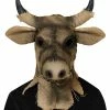 Spirit Halloween Moving Mouth Bull Scarecrow Full Mask