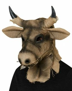Spirit Halloween Moving Mouth Bull Scarecrow Full Mask -Halloween ACCESSORIES store 01471218 b