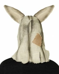 Spirit Halloween Moving Mouth Rabbit Scarecrow Full Mask -Halloween ACCESSORIES store 01471366 c