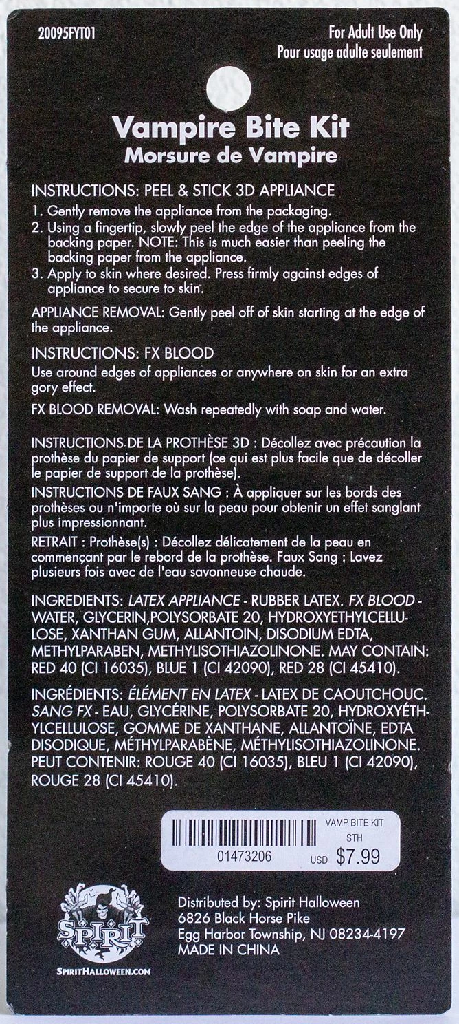 Spirit Halloween Vampire Bite Appliance Kit 2 Spirit Halloween Vampire Bite Appliance Kit - Image 2