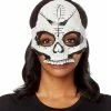 Spirit Halloween Witch Doctor Skull Half Mask