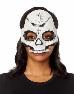 Spirit Halloween Witch Doctor Skull Half Mask