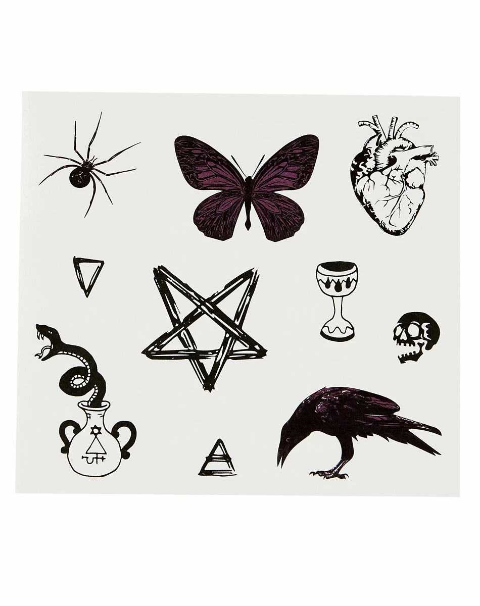Spirit Halloween Gothic Temporary Tattoos 3 Spirit Halloween Gothic Temporary Tattoos - Image 3