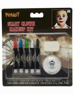 Spirit Halloween Kids Scary Clown Makeup Kit -Halloween ACCESSORIES store 01474253 b