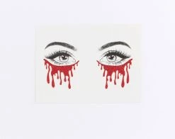 Spirit Halloween Red Glitter Tears -Halloween ACCESSORIES store 01474485 c