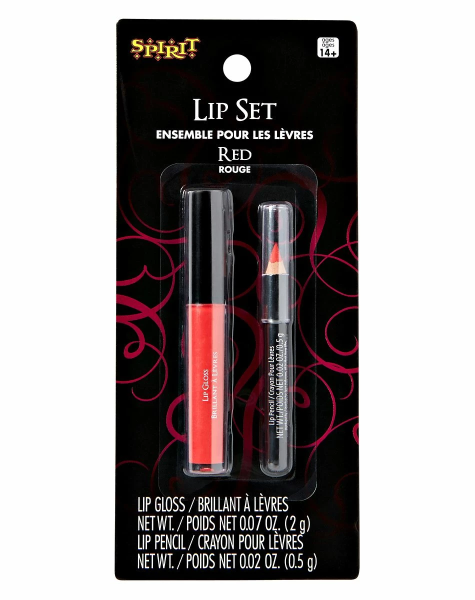 Spirit Halloween Red Lip Set 1 Spirit Halloween Red Lip Set