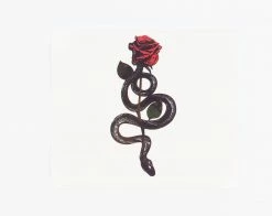 Spirit Halloween Snake Rose Body Tattoo -Halloween ACCESSORIES store 01474592 c