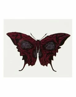 Spirit Halloween Butterfly Skull Temporary Tattoo