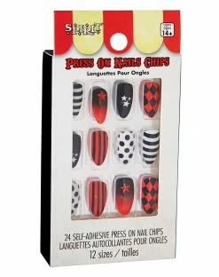 Spirit Halloween Scary Clown Press On Nails -Halloween ACCESSORIES store 01474865 c