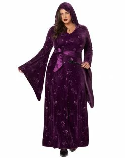 Spirit Halloween Plus Size Adult Velvet Celestial Robe