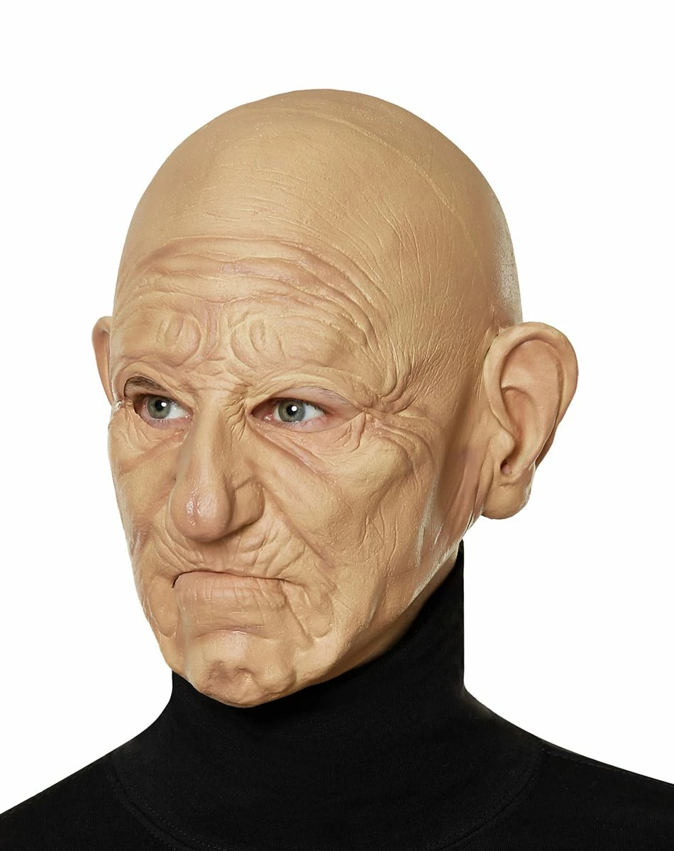 Spirit Halloween Bald Old Man Full Mask 4 Spirit Halloween Bald Old Man Full Mask - Image 4