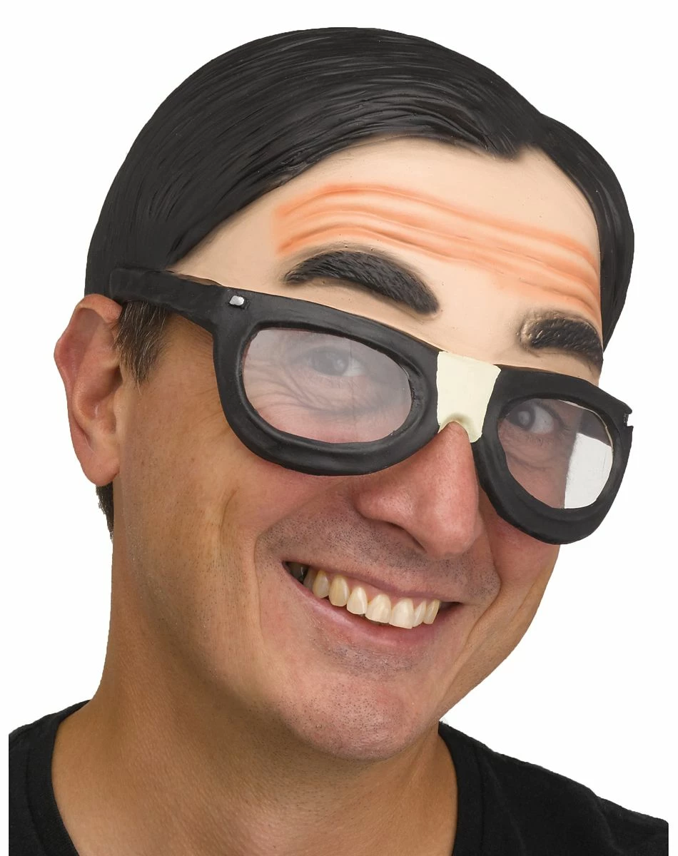 Spirit Halloween Nerd Half Mask 1 Spirit Halloween Nerd Half Mask