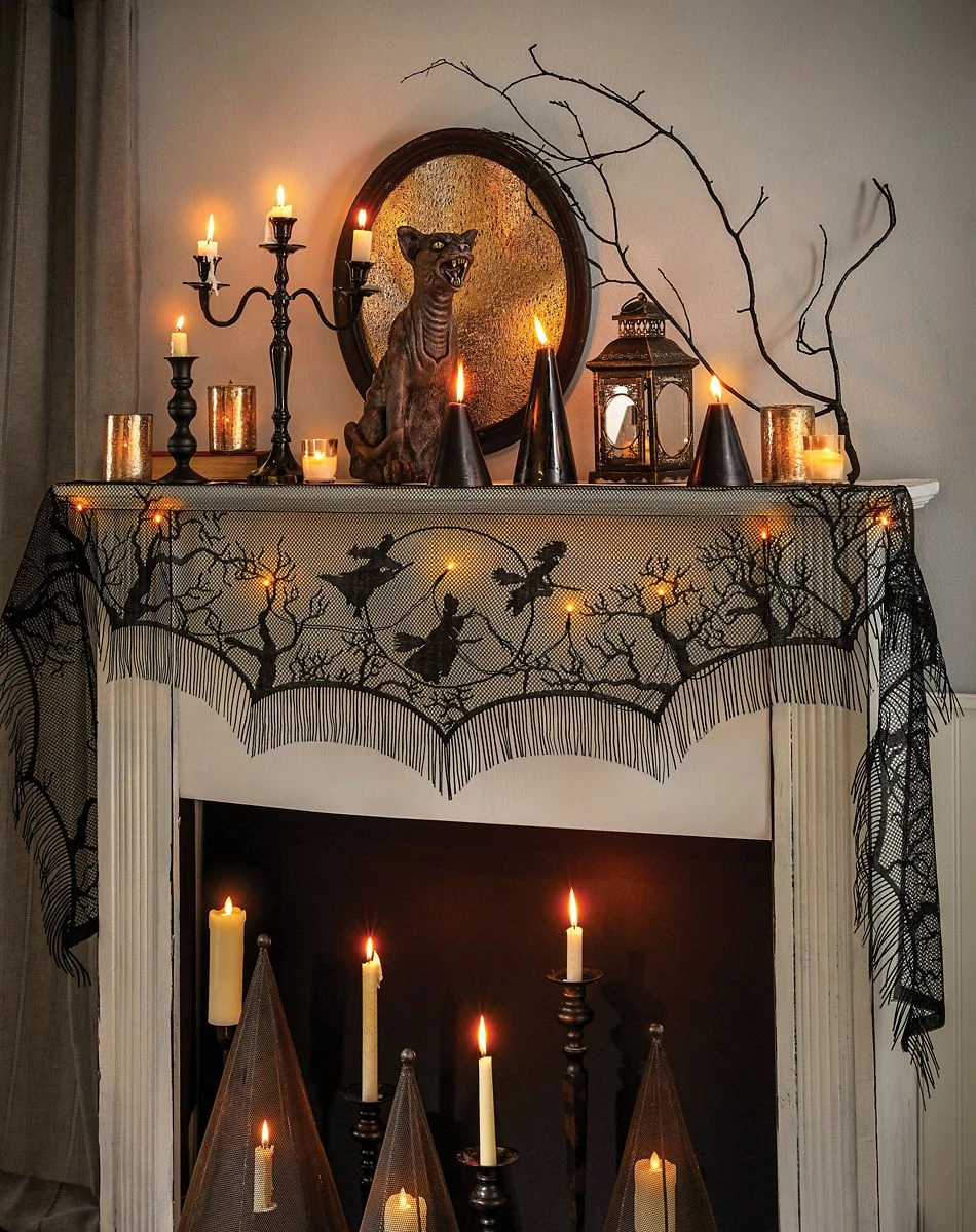 Spirit Halloween Light-Up LED Mantel Scarf - Hocus Pocus 2 Spirit Halloween Light-Up LED Mantel Scarf - Hocus Pocus - Image 2