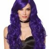 Spirit Halloween Long Curls Wig Purple