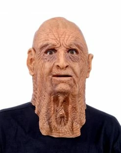 Spirit Halloween Wrinkled Man Full Mask