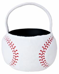Spirit Halloween Baseball Plush Treat Bucket