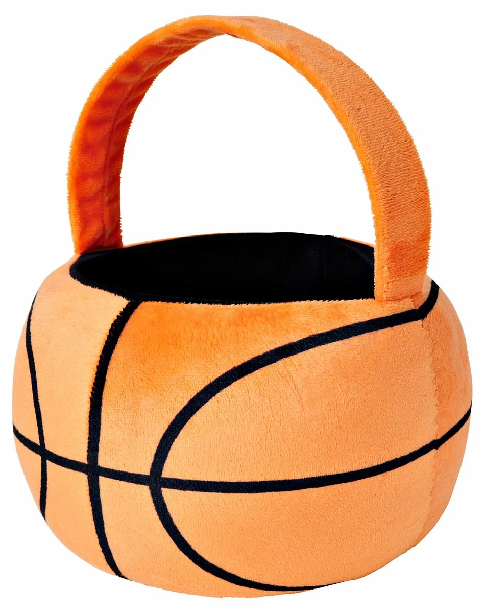 Spirit Halloween Basketball Plush Treat Bucket 2 Spirit Halloween Basketball Plush Treat Bucket - Image 2