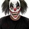 Spirit Halloween Red White and Black Clown Full Mask