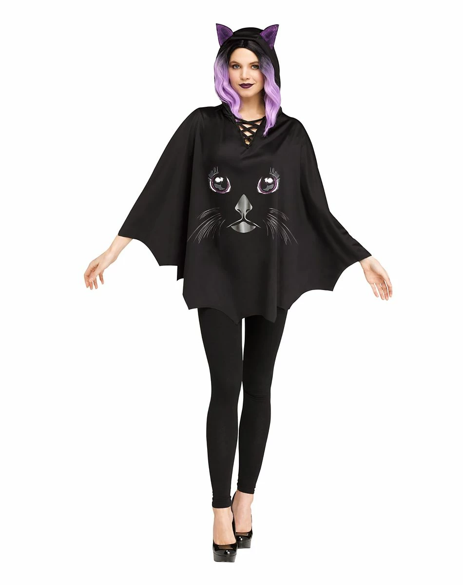 Spirit Halloween Adult Black Cat Poncho 1 Spirit Halloween Adult Black Cat Poncho