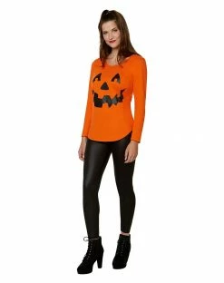 Spirit Halloween Cross Pumpkin Sweatshirt -Halloween ACCESSORIES store 01479567 c