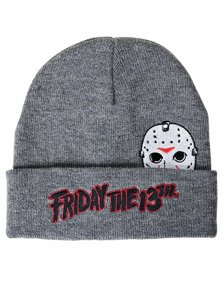 Spirit Halloween Jason Voorhees Beanie Hat - Friday the 13th 1 Spirit Halloween Jason Voorhees Beanie Hat - Friday the 13th