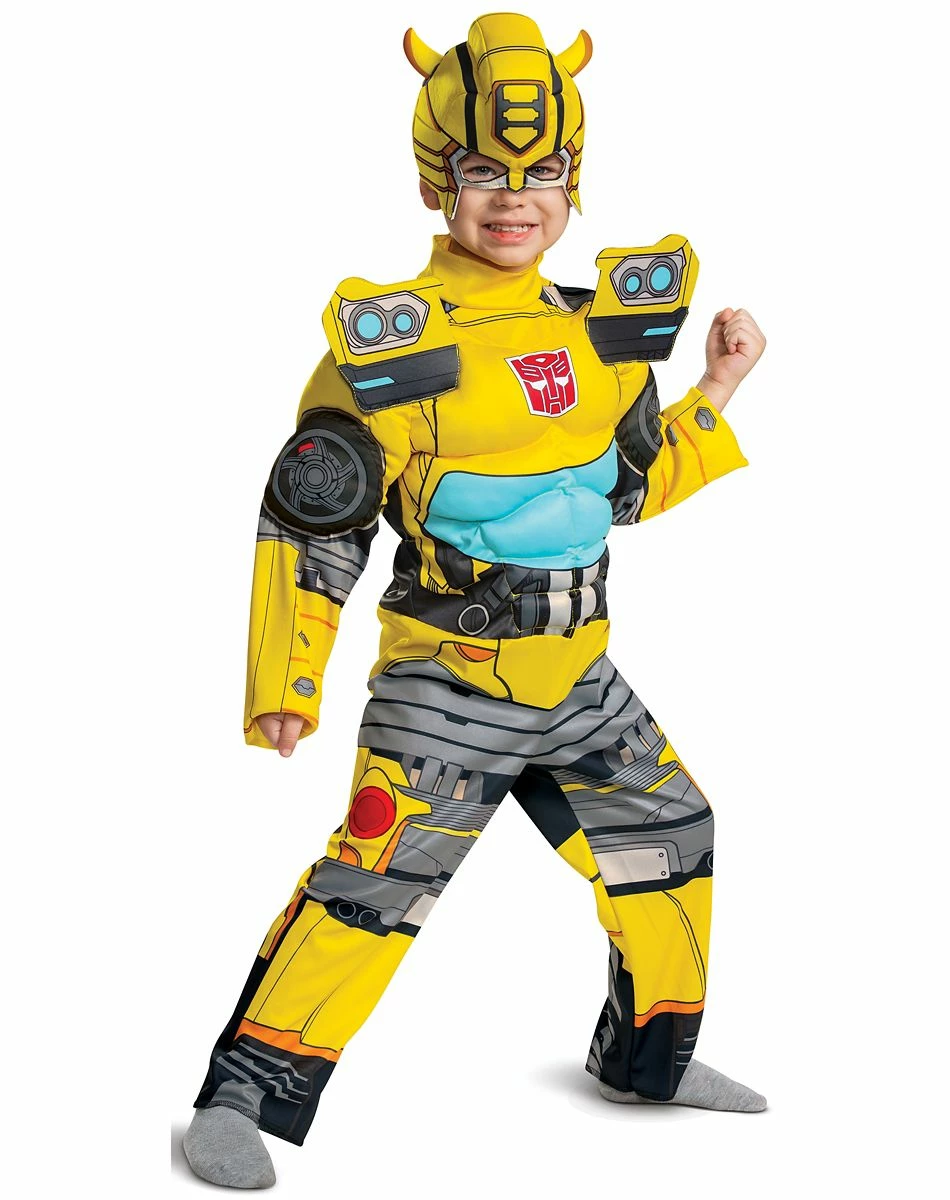 Spirit Halloween Toddler Muscle Bumblebee Costume - Transformers 1 Spirit Halloween Toddler Muscle Bumblebee Costume - Transformers